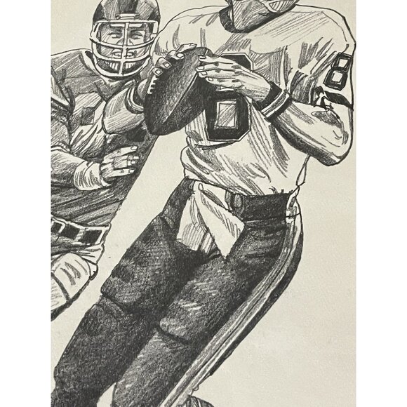 Vtg 1981 Archie Manning Autographed New Orleans Saints Framed Sharpie Signed - Picture 10 of 15